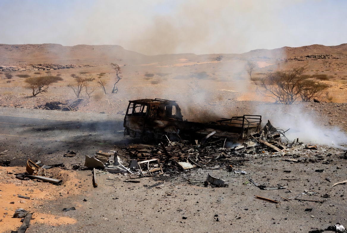Landmine explosion strikes a civilian vehicle near Aguelhok in northern Mali