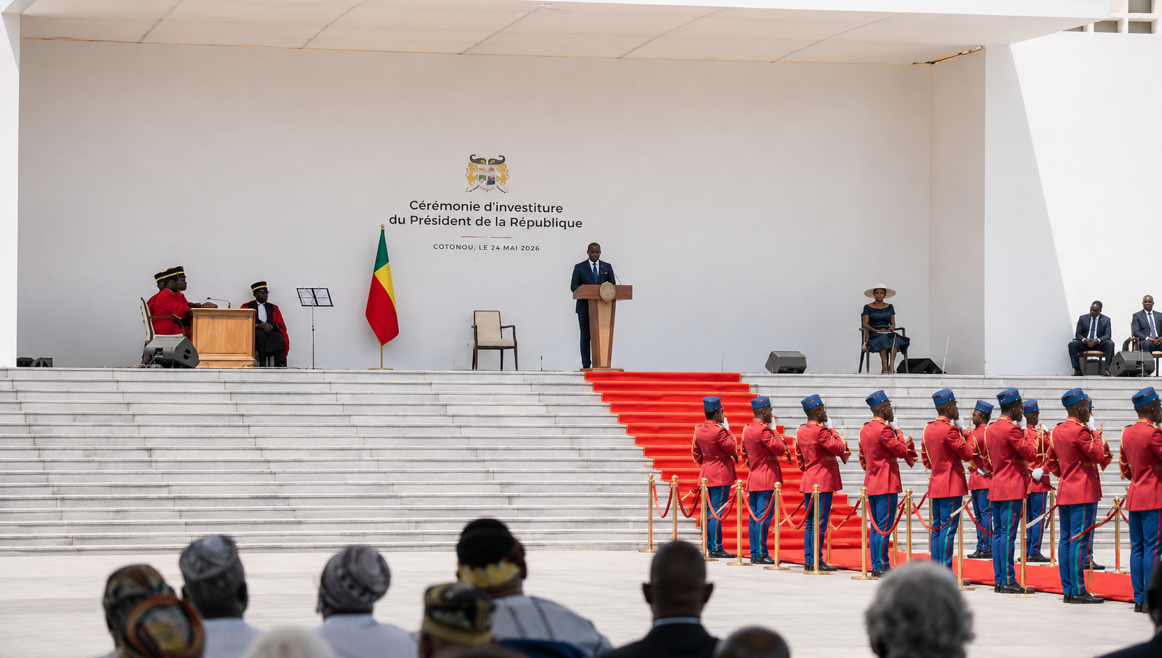 Bénin: Romuald Wadagni sworn in with 94% vote margin amid opposition absence