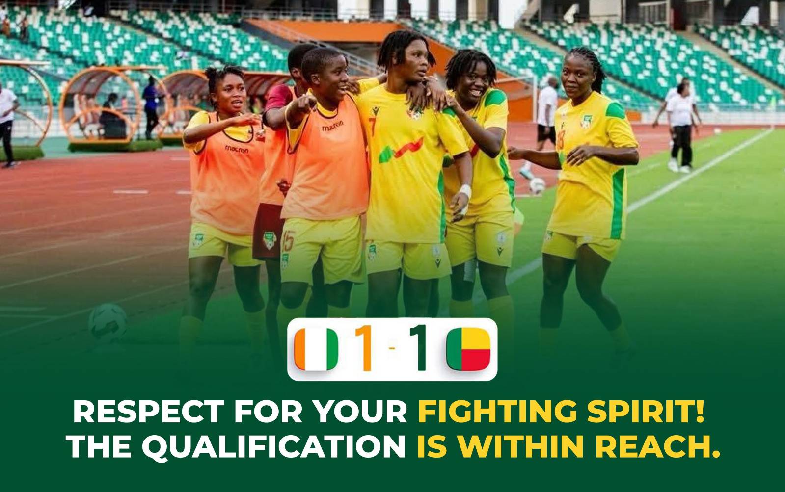 Bénin’s amazones u20 grab a crucial draw in Abidjan world cup qualifier