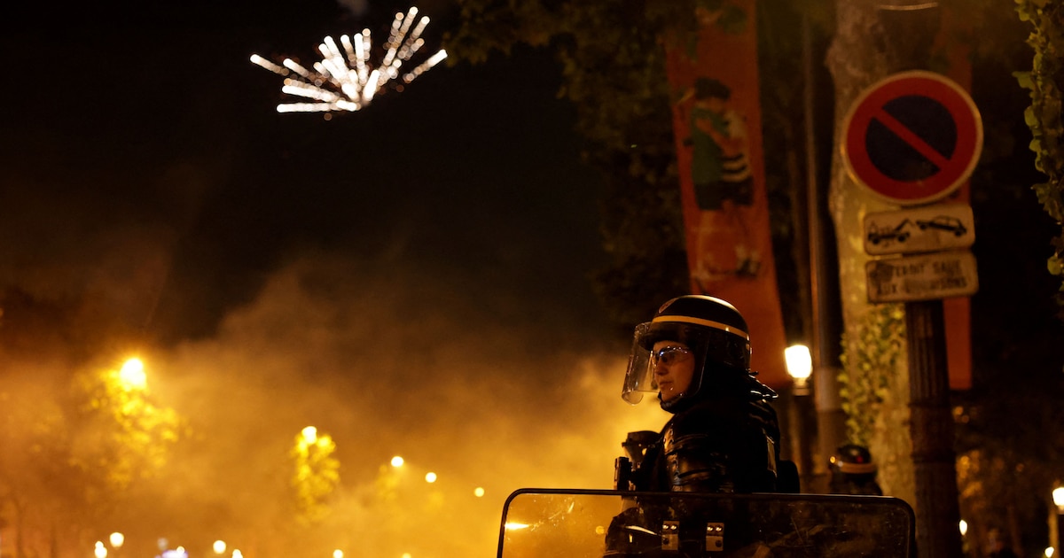 Post-match unrest mars psg champions league celebrations in Paris