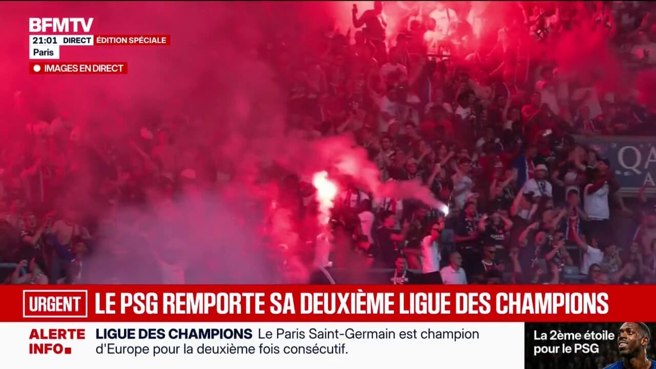 Paris explodes as psg claims second champions league title
