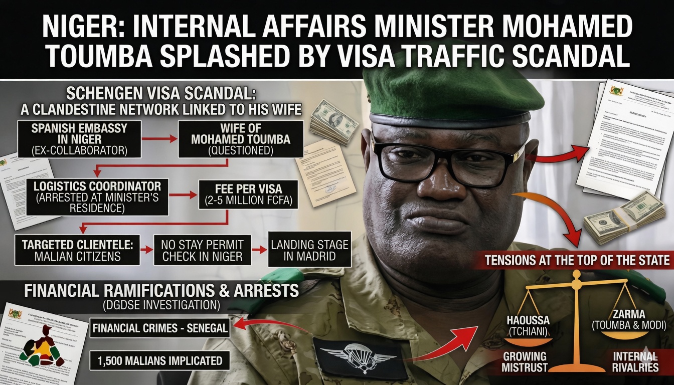 Niger: interior minister’s spouse implicated in schengen visa trafficking scheme