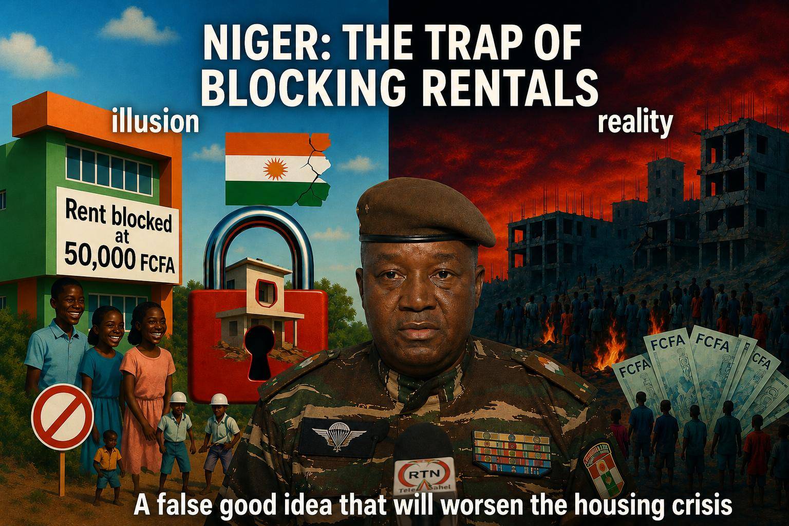 Niger’s military regime faces housing crisis from rent control