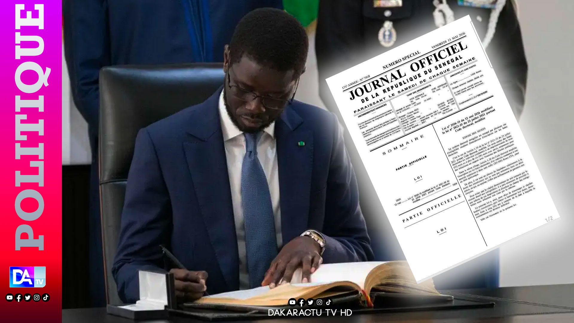 Senegal’s electoral code reform: clearer rules on ineligibility introduced