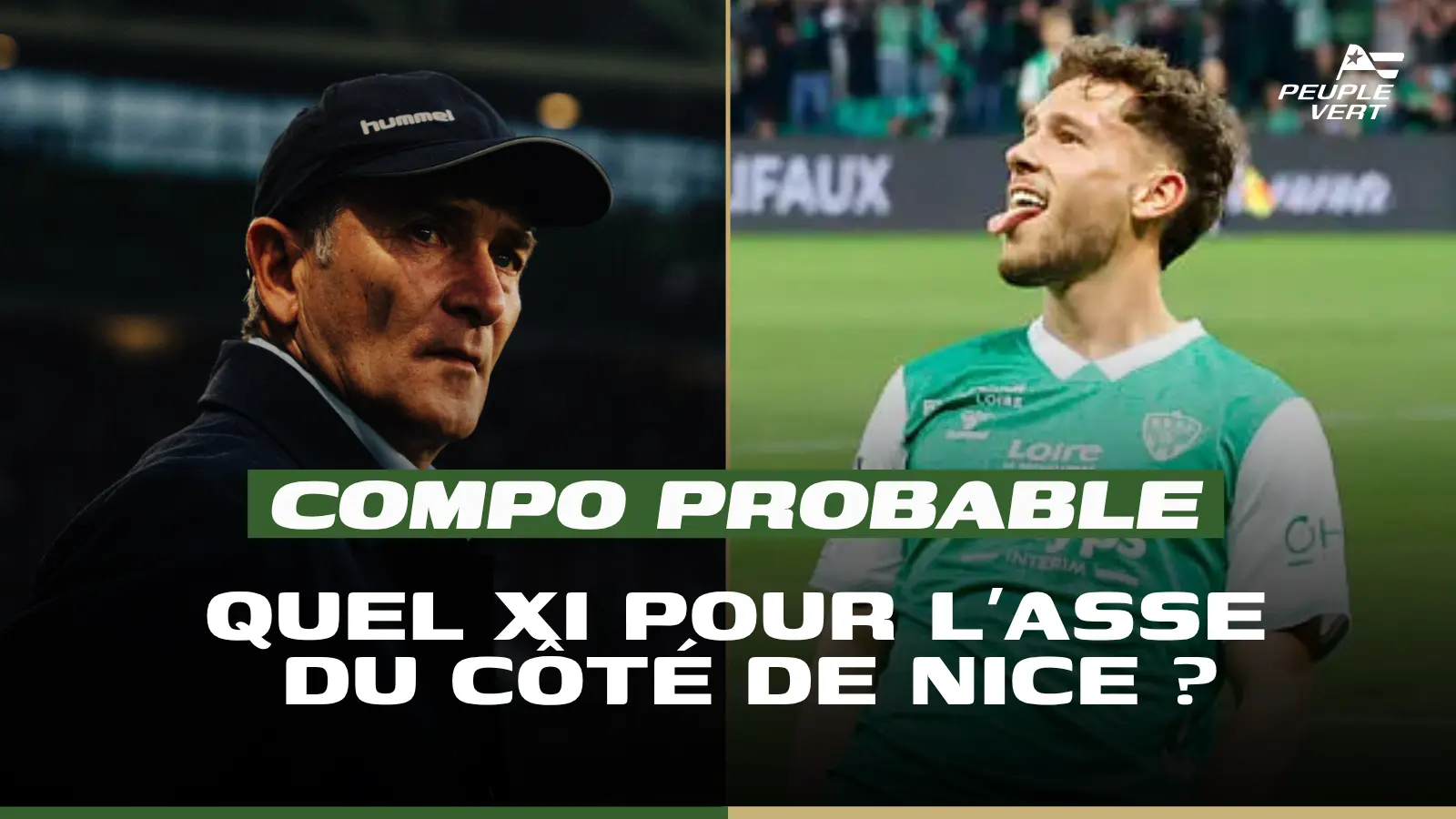 AS Saint-Étienne’s lineup for the Ligue 1 playoff decider in Nice