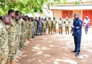 Military personnel at a command post during Operation Koundjoaré