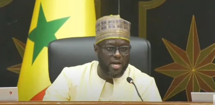 National Assembly President El Malick Ndiaye addresses party members