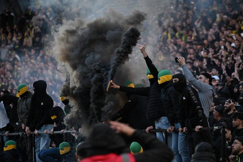 La Tribune Loire de la Beaujoire, Sunday during the match against Toulouse