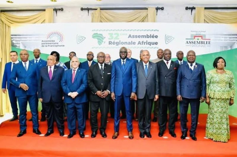 Parliamentarians from Gabon and Senegal at Dakar summit