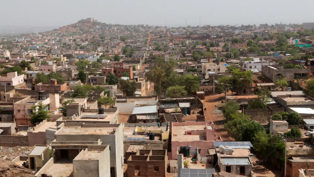 Aerial view of Bamako, Mali