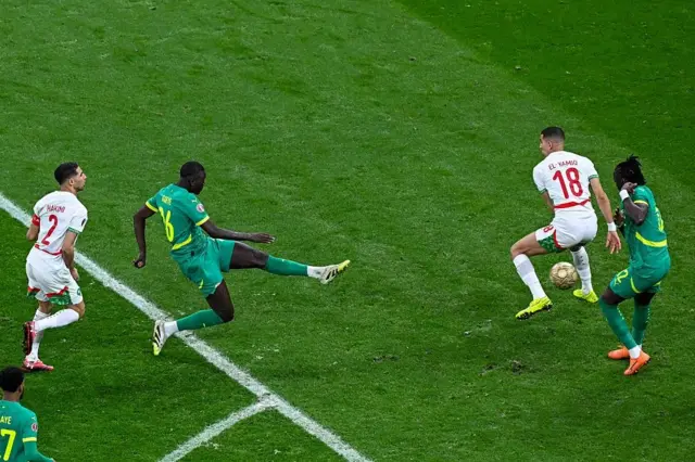 Senegalese midfielder Pape Gueye who scored the only goal of the CAN 2025 final in Morocco.