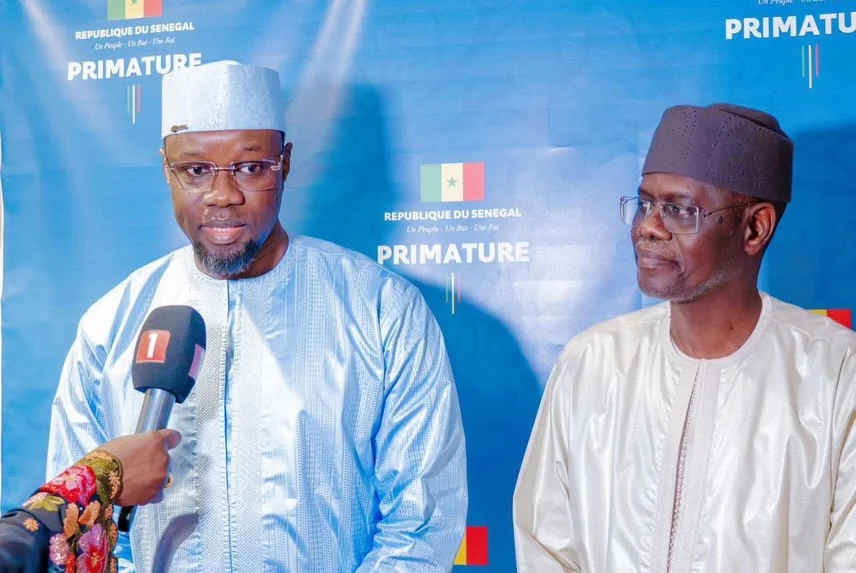 Senegal prime minister handover ceremony at Primature