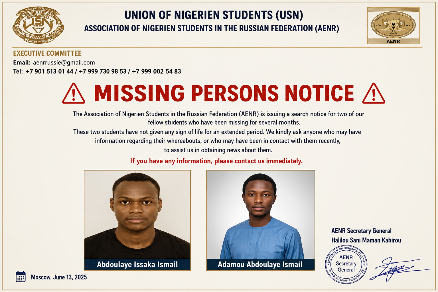 Second Nigerien student dies in Ukraine conflict