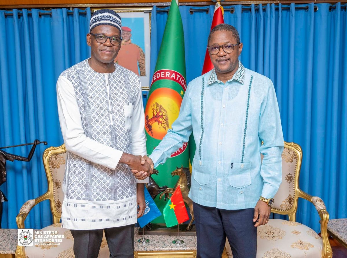 Burkina Faso’s foreign minister meets unodc chief to strengthen security ties
