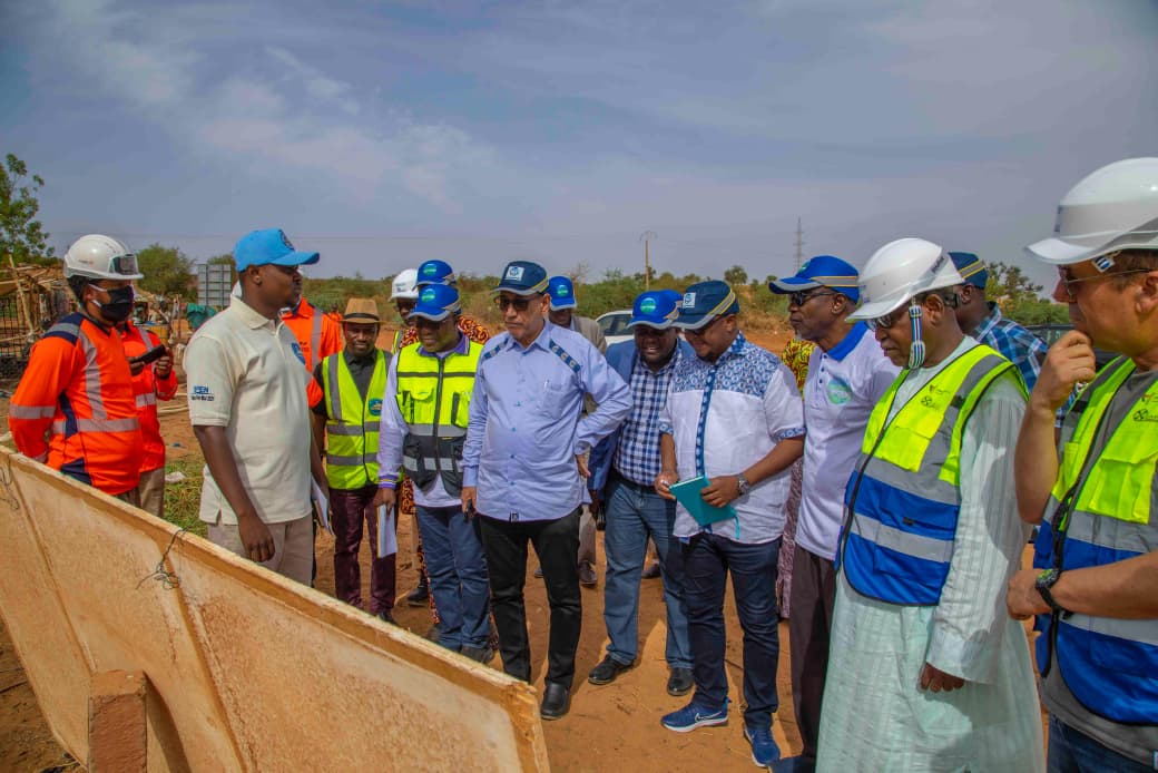 Construction site of Niamey's third potable water plant