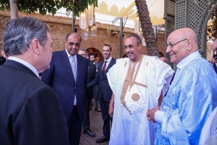 US Ambassador Richard Duke Buchan III with Sahara representatives in Rabat