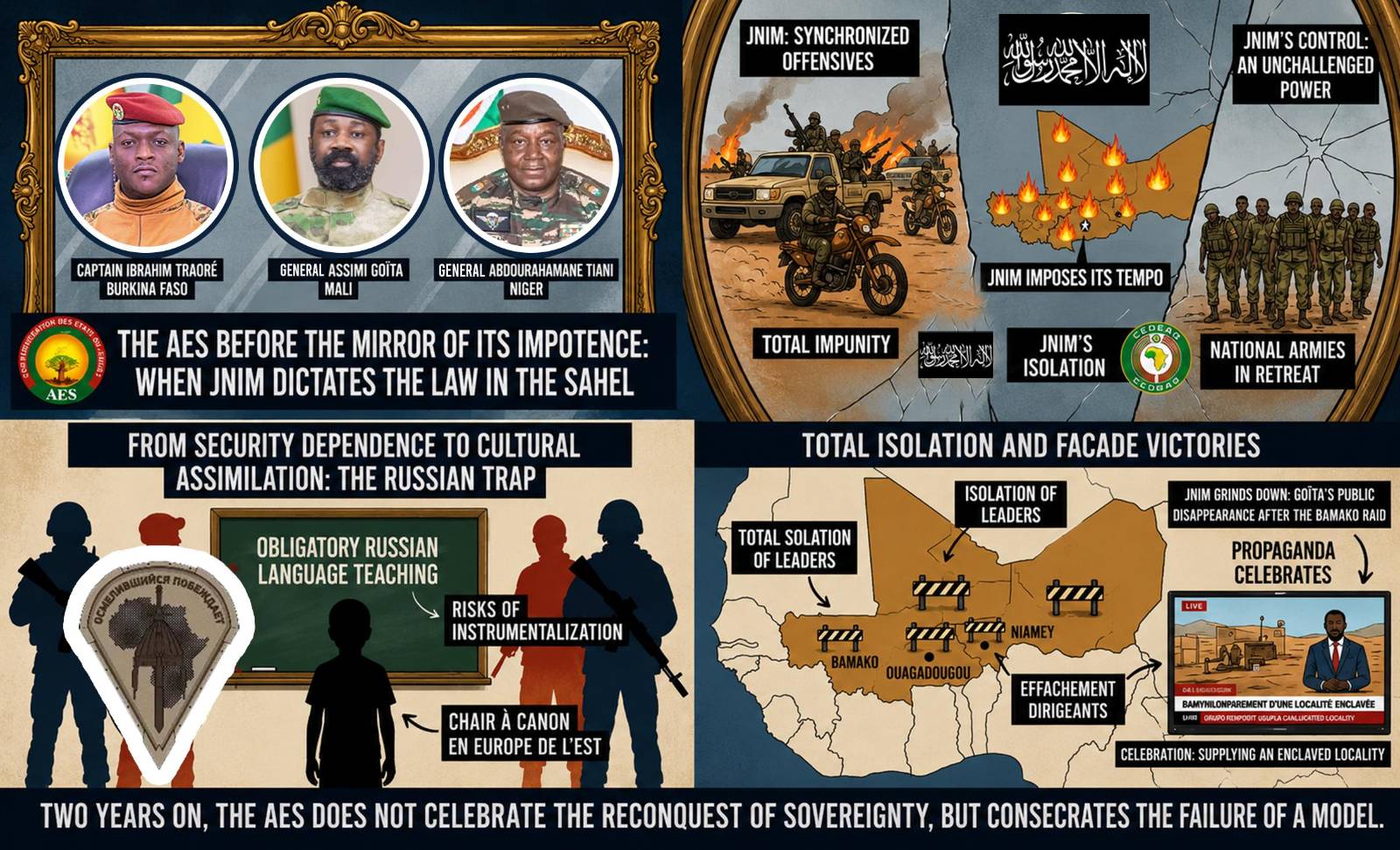 The AES alliance’s crisis as the jnim shapes the Sahel’s future