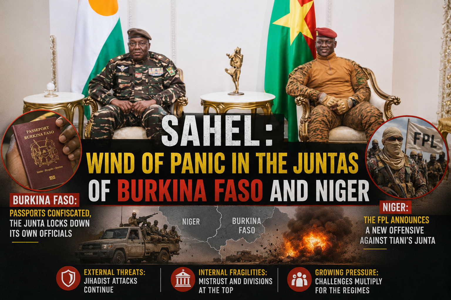Mounting pressures challenge military governance in Burkina Faso and Niger
