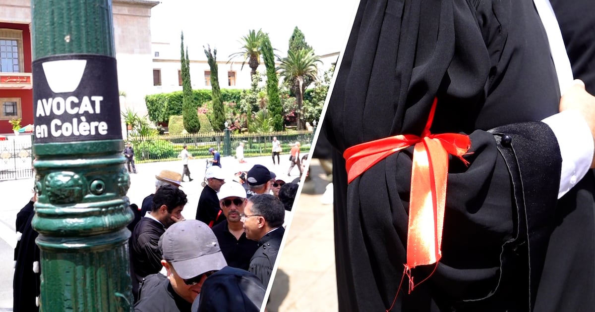 Moroccan lawyers stage ongoing protest outside parliament over new law