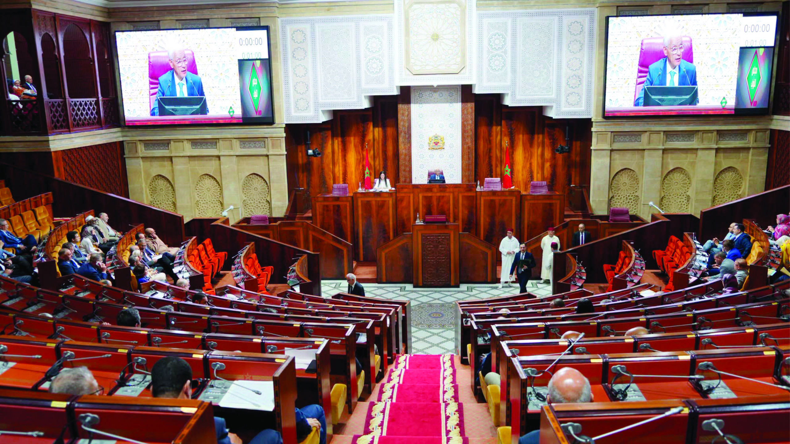 Moroccan parliamentary delegation at the Mediterranean Union session