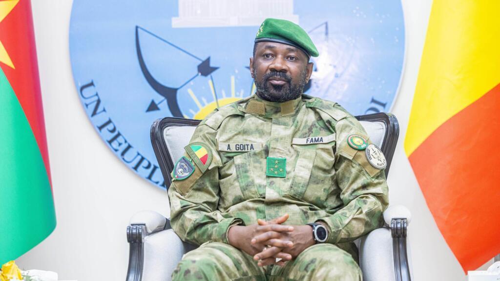 Mali's transitional president General Assimi Goïta during the second summit of the Alliance of Sahel States (AES) on security and development in Bamako, December 23, 2025.