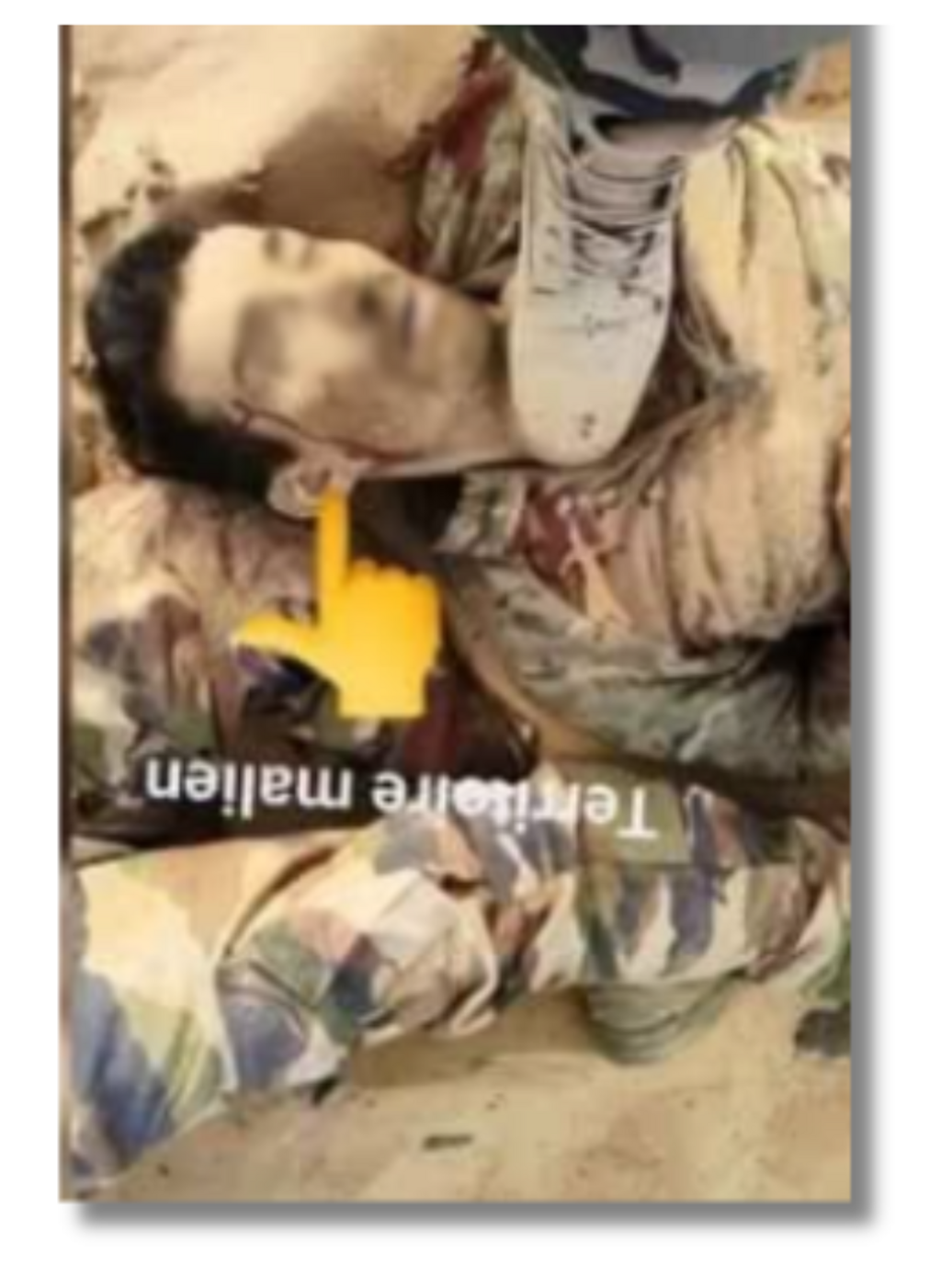 Our investigation identified the misleading image as an archived photo of a Russian mercenary killed in Tinzaouatène in 2024.