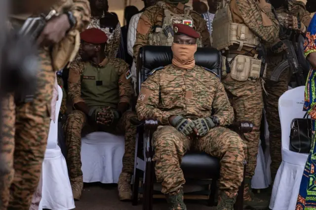 Captain Ibrahim Traoré has dissolved political parties, declaring 'democracy is not for us.'