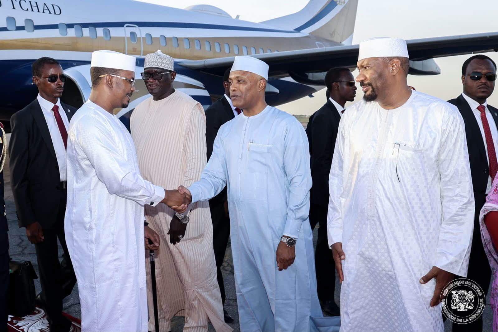 Chadian president's delegation arrives in N'Djamena
