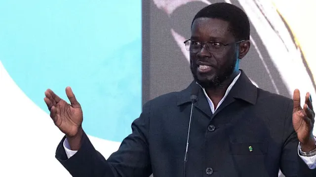 President Bassirou Diomaye Faye speaking at an official event