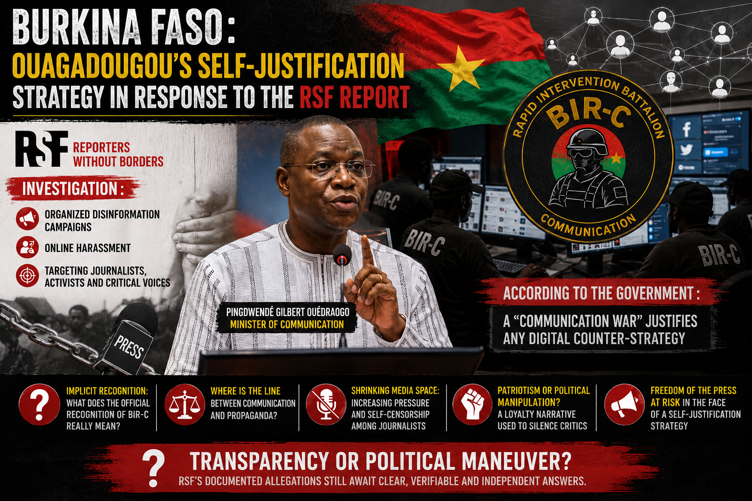 Burkina Faso’s digital battalion sparks debate over disinformation and press freedom