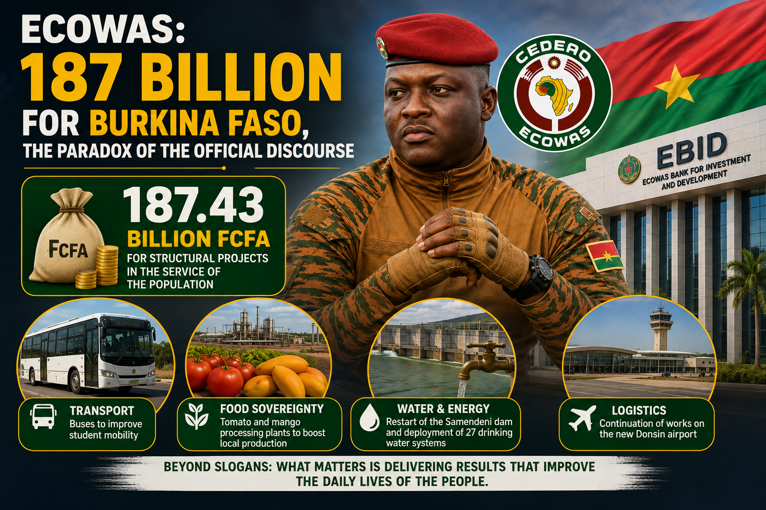 A financial lifeline from CEDEAO challenges Burkina Faso’s official stance