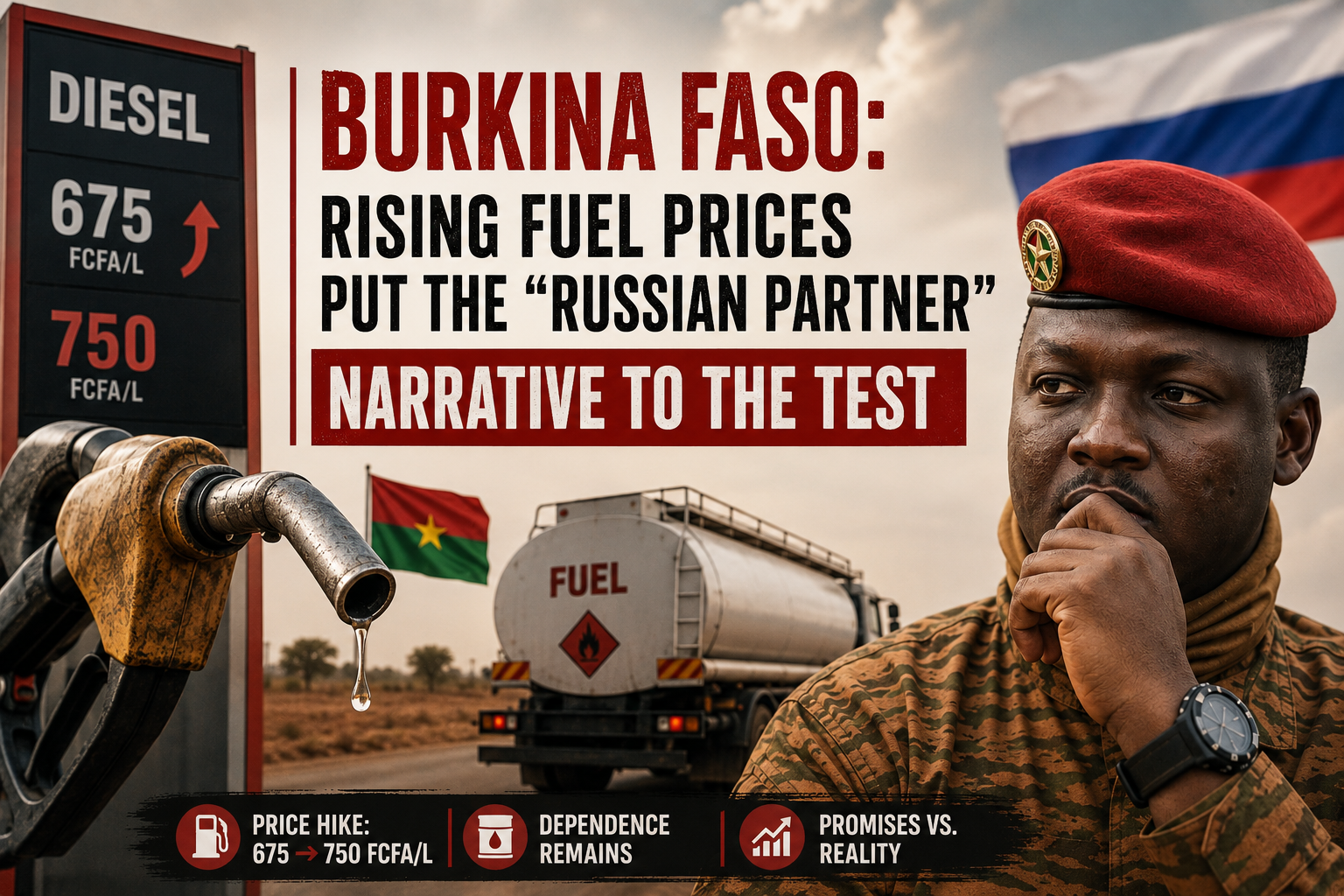 Burkina Faso’s fuel price challenges the narrative of Russian partnership