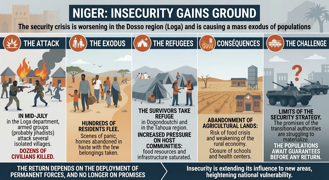 Escalating violence forces Niger villagers to flee