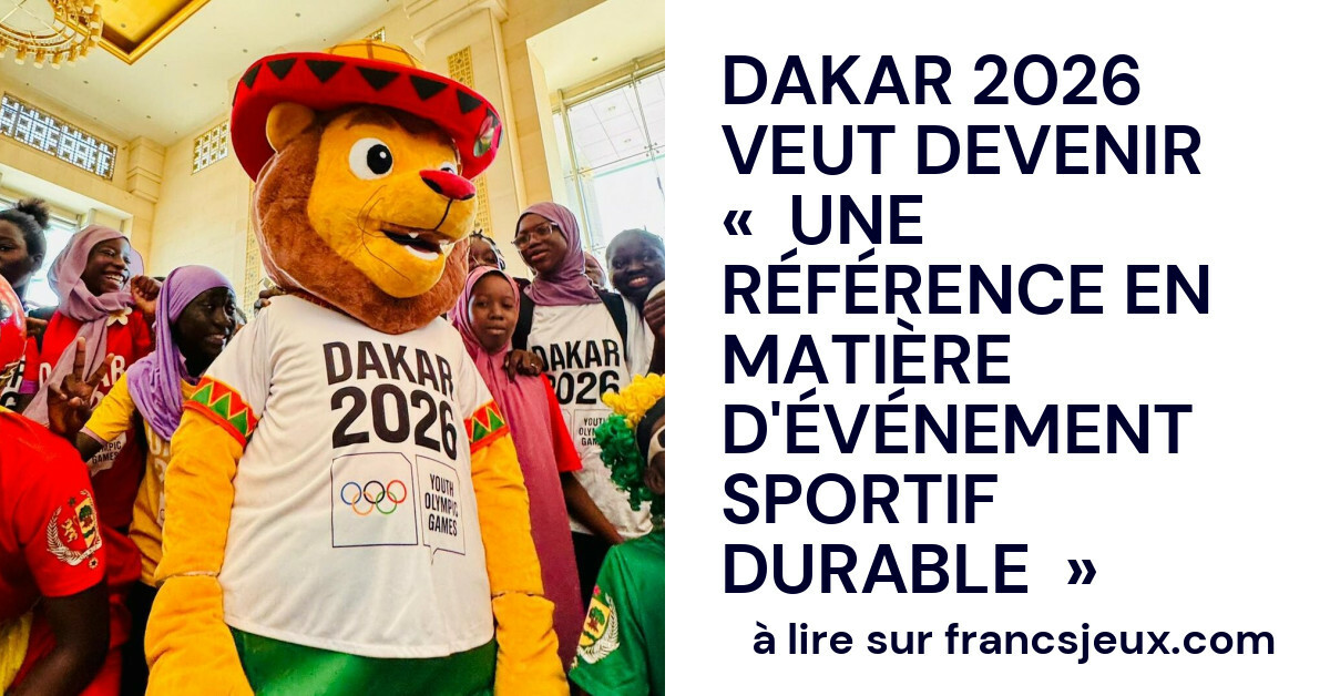 Dakar 2026 youth olympic games championing a plastic-free future