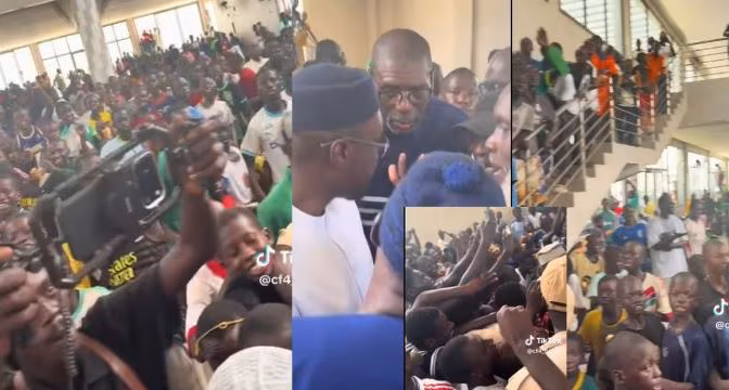 louga: sonko's visit halted by massive crowd in koki louga: sonko's visit halted by massive crowd in koki