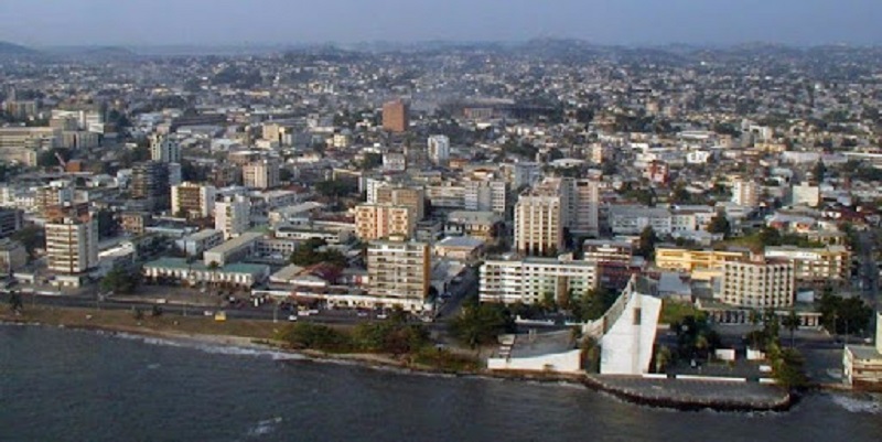 Libreville skyline at dusk