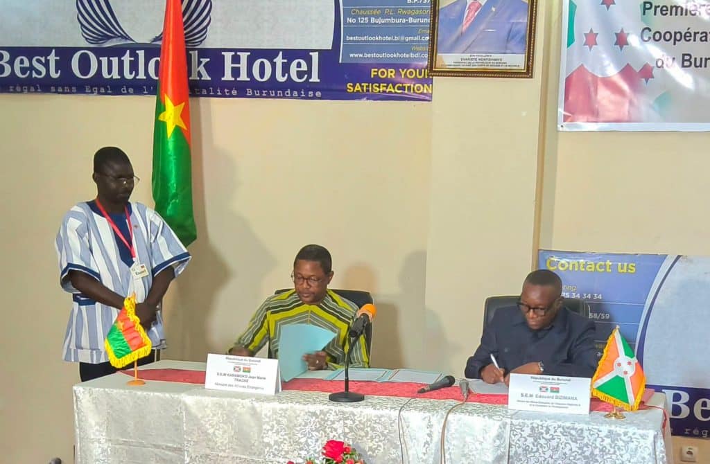 Delegates from Burkina Faso and Burundi sign cooperation agreements