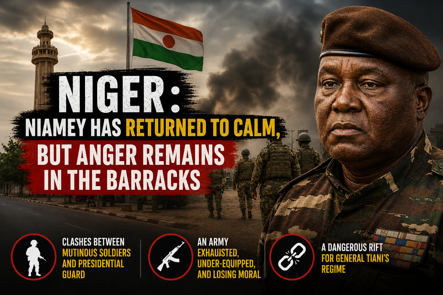 Niamey’s quiet streets belie deep military discontent in Niger