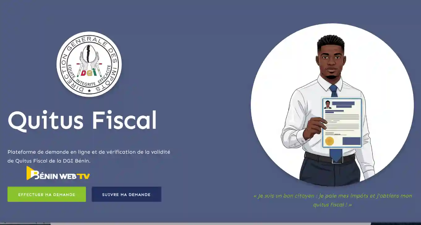 Benin online tax platform illustration