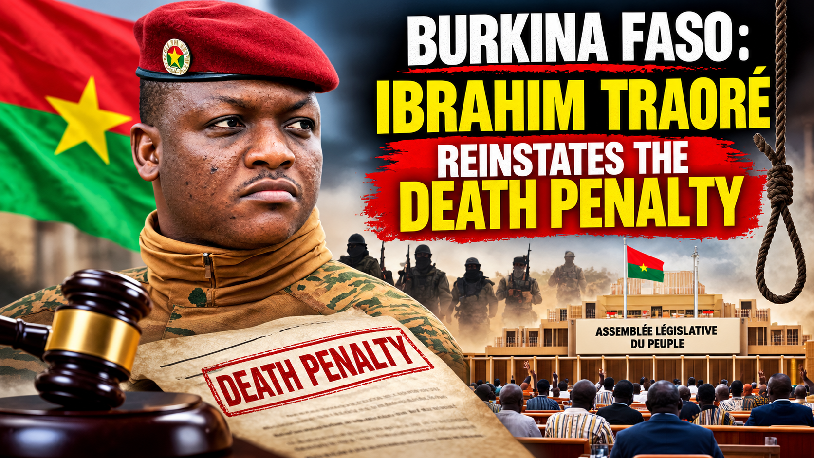 Burkina Faso’s decisive crackdown: death penalty revival sparks debate on security vs. rights