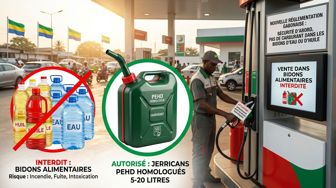 Gabon enforces strict container rules as fuel shortages push drivers to extremes