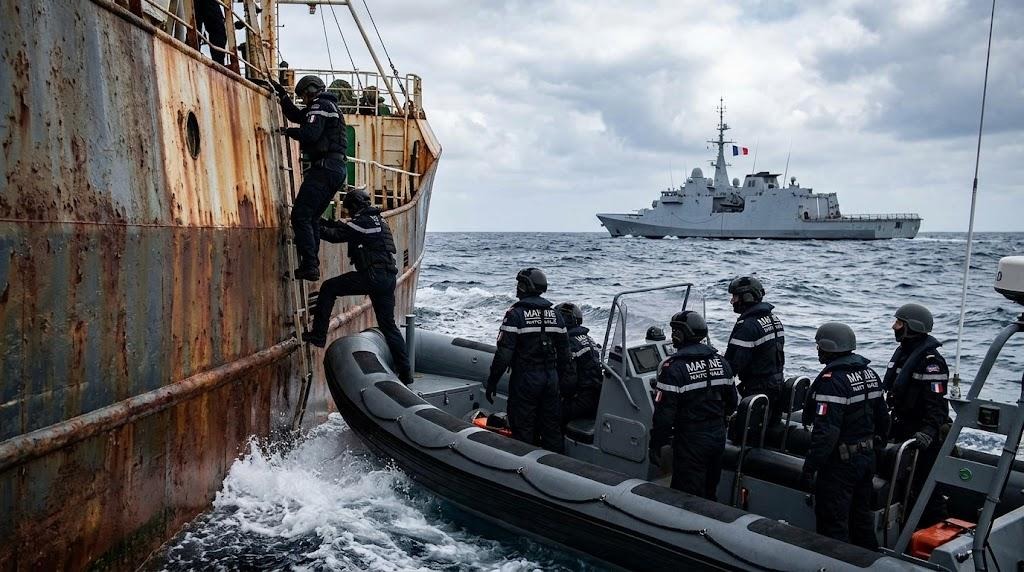French navy seizes Russian tanker flying Benin flag in Indian Ocean for sanctions evasion