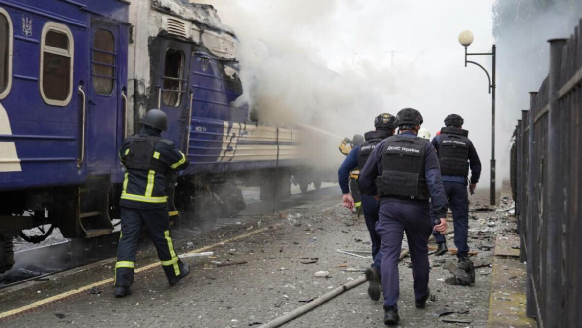 Ukraine’s bold strikes hit Russia’s energy hub as strikes on Dnipro rail station leave 14 dead